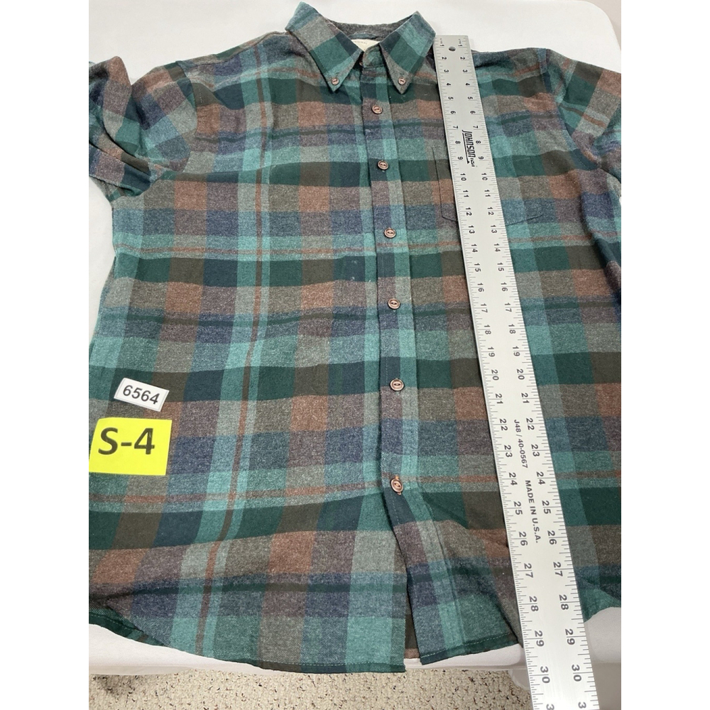 Mens Weatherproof Vtg Plaid Button Down Long Sleeve Flannel Shirt Large - Picture 6 of 9